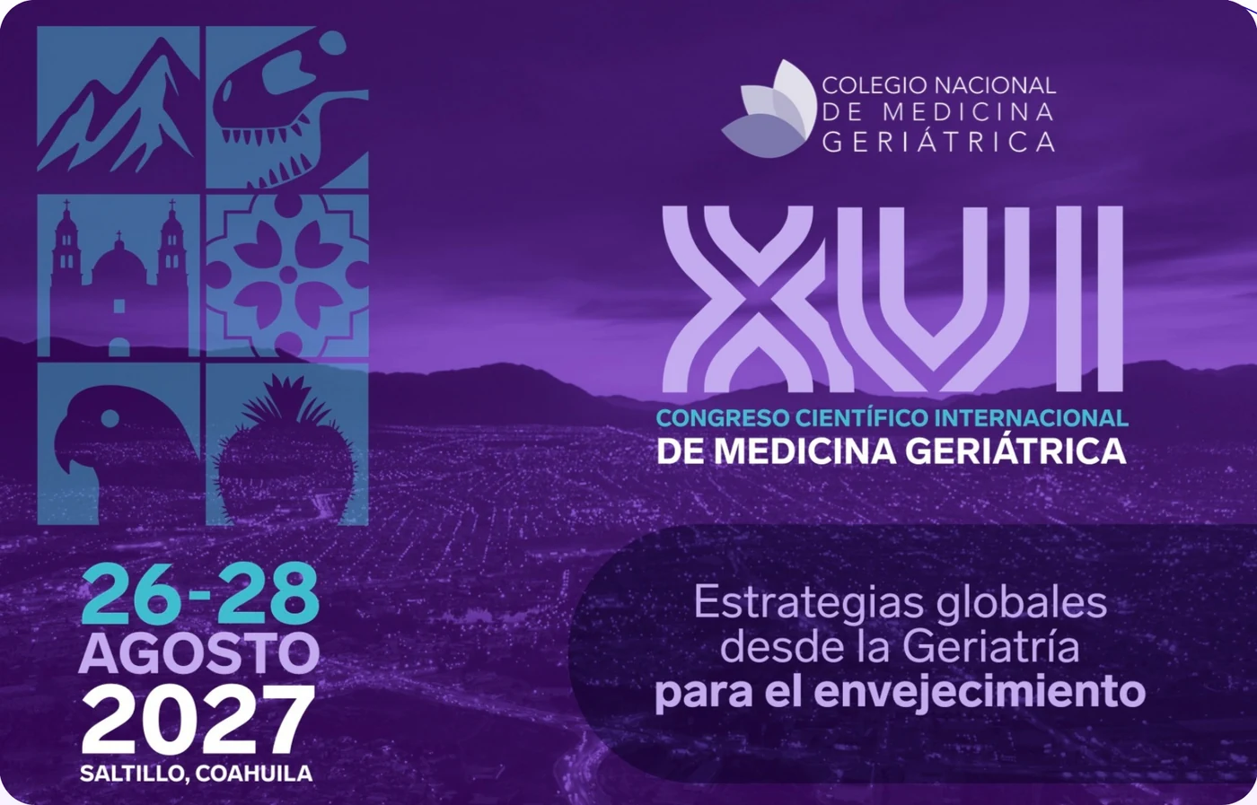 Cartel del XVII Congreso Científico Internacional de Medicina Geriátrica